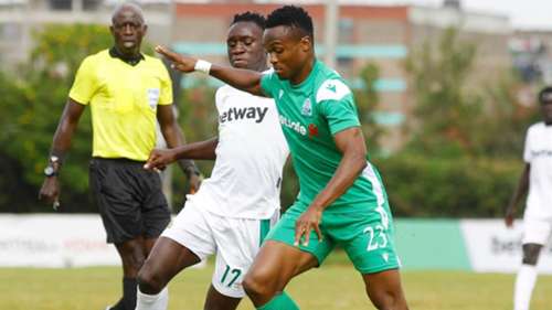 Cliftone Miheso of Gor Mahia vs Kariobangi Sharks.