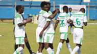 Gor Mahia celebrate Wellingtone Ochieng.