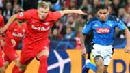 Haland Allan Salzburg Napoli Champions League