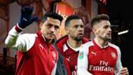 Alexis Sanchez Francis Coquelin Mathieu Debuchy