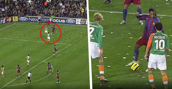 VIDEO - 360-Grad-Trick! Als Ronaldinho Bremens Micoud und ...