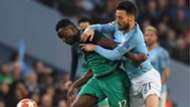 Victor Wanyama of Tottenham v David Silva of Manchester City