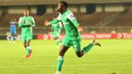 Gor Mahia striker Francis Mustapha celebrates against Rayon Sports.