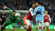Pierre Emerick Aubameyang Arsenal Claudio Bravo Manchester City