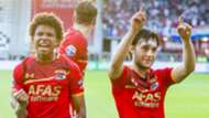 Calvin Stengs, Joris Overeem, AZ - Utrecht, play-offs, 25052017