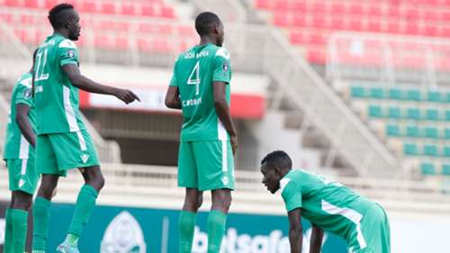 Charles Momanyi of Gor Mahia vs Napsa Stars.
