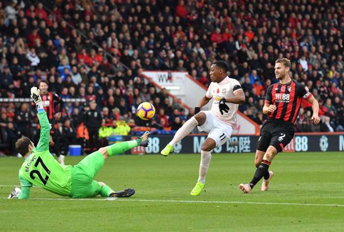 AFC Bournemouth v Manchester United FC Laporan Pertandingan, 03/11/18