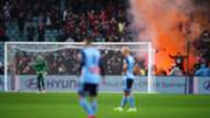 Sydney derby flares