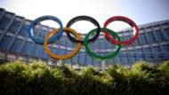 Olympischen Ringe Gebäude