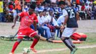 Simba SC player v Mashujaa FC.