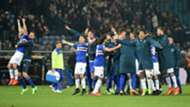 Sampdoria celebrating Genoa Sampdoria Serie A