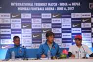 Nepal captain Biraj Maharjan and head coach Koji Gyotoku