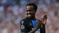 Percy Tau of Club Brugge against Real Madrid