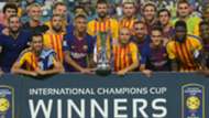 Barcelona lifting the International Champions Cup