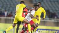 Johanna Omollo of Kenya and Harambee Stars vs Togo.