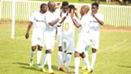 AFC Leopards players celebrates Ezekiel Odera goal.