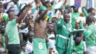 Gor Mahia fans vs AFC Leopards during derby.