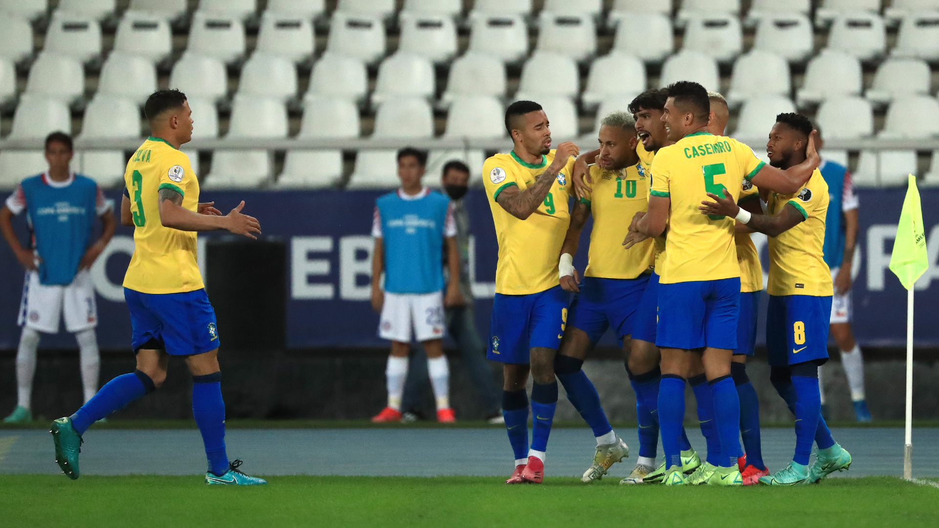 ブラジルが数的不利に陥るもパケタの1点を守り切って1 0勝利 ペルーの待つ準決勝へ コパ アメリカ Goal Com ブラジルが数的不利に陥るもパケタの1点を守り切って1 0勝利 ペルーの待つ準決勝へ コパ アメリカ Goal Com