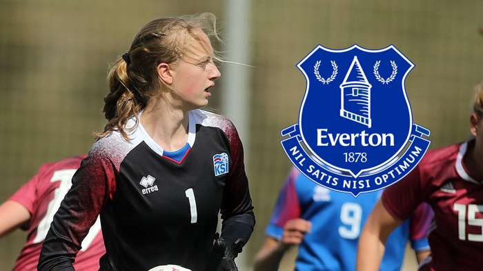 Cecilia Ran Runarsdottir Iceland Women Everton composite