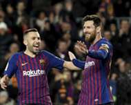 Jordi Alba Lionel Messi Barcelona