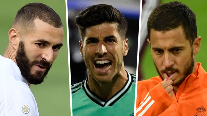 Benzema Asensio Hazard Real Madrid 2020
