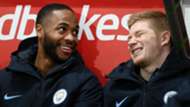 Raheem Sterling Kevin De Bruyne Manchester City 2018-19
