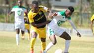 John Kamau of Tusker and David Owino of Mathare United.