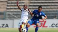 Pentjie Zulu, Black Leopards & Fagrie Lakay, SuperSport United, September 2018