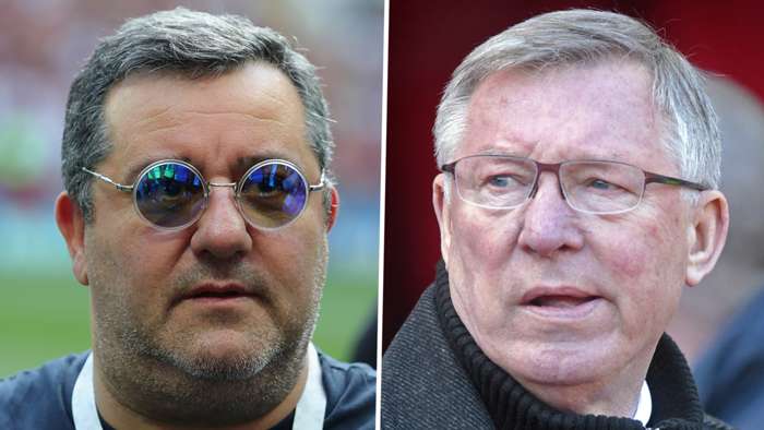 Mino Raiola Sir Alex Ferguson