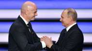 Vladimir Putin Gianni Infantino FIFA World Cup 2018 draw