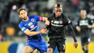Dean Furman, SuperSport United & Kudakwashe Mahachi, Orlando Pirates, August 2018