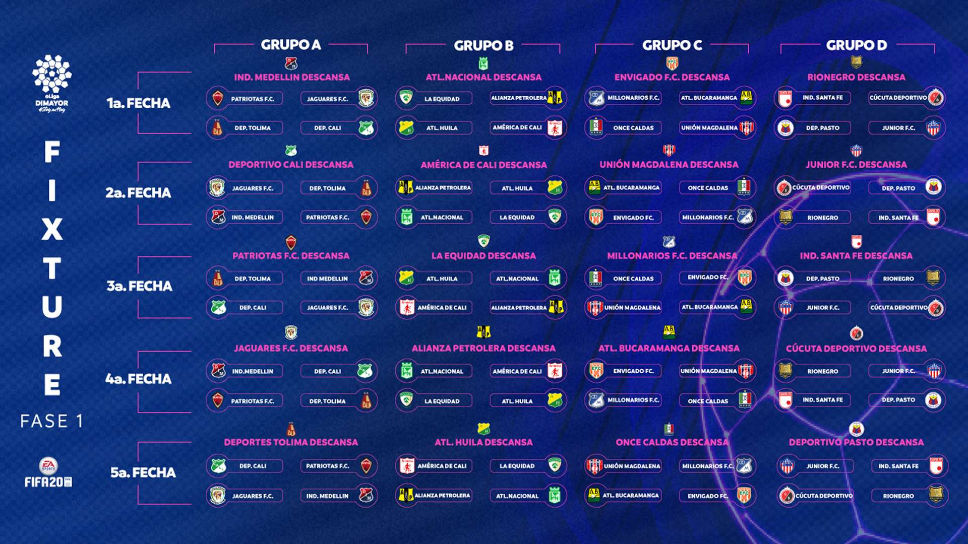 Calendario liga betplay 2020 win sports