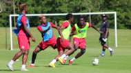 Harambee Stars players in training.
