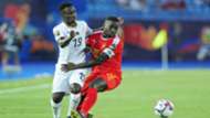 Samuel Owusu of Ghana and Mamadu Cande of Guinea-Bissau