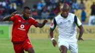 Mpho Makola & Issa Sarr, Orlando Pirates & Letladi Madubanya, Platinum Stars, May 2016