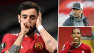 Bruno Fernandes Jurgen Klopp Virgil van Dijk Liverpool Manchester United GFX