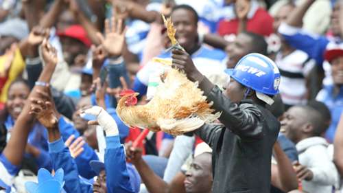 AFC Leopards fans v Gor Mahia.