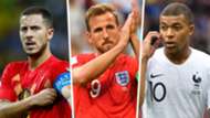 Eden Hazard Kylian Mbappe Harry Kane GFX