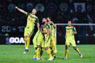Kedah players celebrate beating JDT 20/1/2017