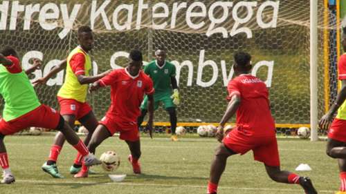 Uganda Cranes training.