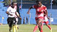 SHAXIRA MUTIBWA of Uganda v CORAZON AQUINO of Harambee Starlets.