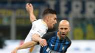 Borja Valero Lorenzo Pellegrini Inter Roma