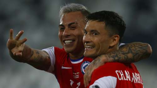 Chile celebrate goal vs Argentina, Copa America