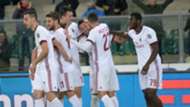 Milan celebrating Chievo Milan Serie A