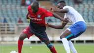 Whyvonne Isuza of AFC Leopards v Yusuf Muhammed of Sofapaka.