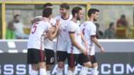 Milan celebrating Bologna Milan Serie A
