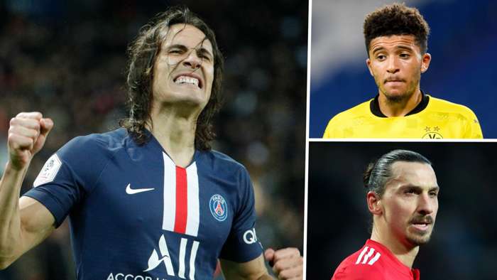 Edinson Cavani Jadon Sancho Zlatan Ibrahimovic Manchester United GFX