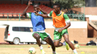 Harambee Stars training at Utalii.