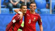 Cristiano Ronaldo Pepe Portugal Confederations Cup 2017
