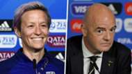 Megan Rapinoe Gianni Infantino GFX
